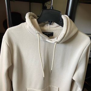 Forever 21 mens cream hoodie, medium.